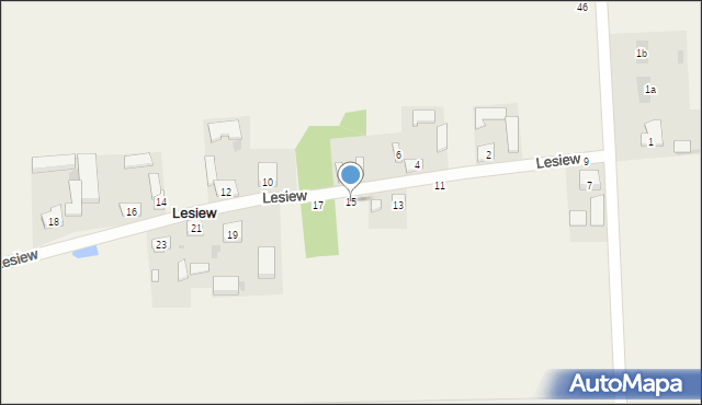 Lesiew, Lesiew, 15, mapa Lesiew
