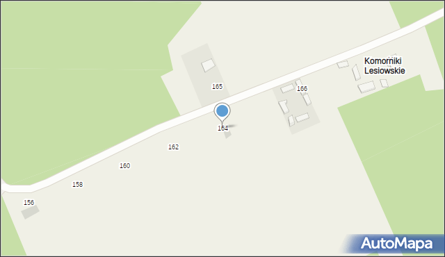 Lesiów, Lesiów, 164, mapa Lesiów