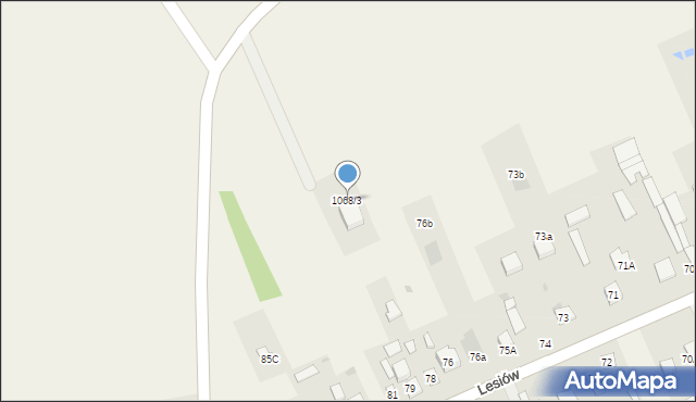 Lesiów, Lesiów, 79c, mapa Lesiów