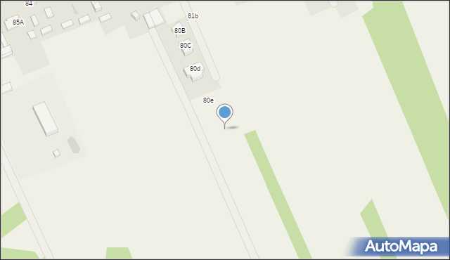 Lesiów, Lesiów, 80f, mapa Lesiów