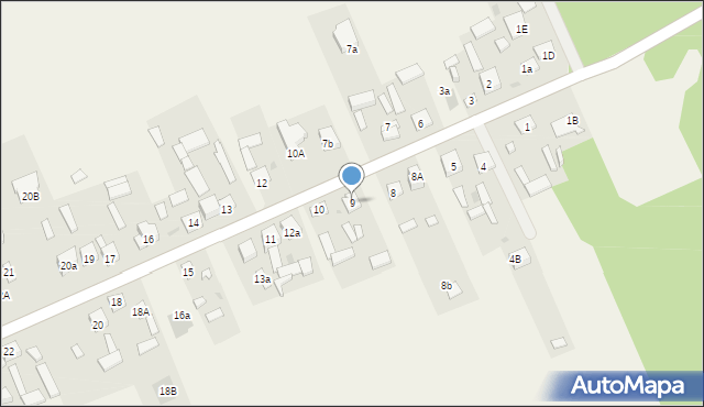 Lesiów, Lesiów, 9, mapa Lesiów