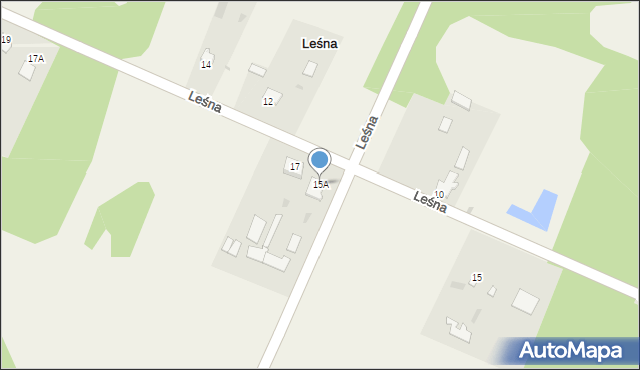 Leśna, Leśna, 15A, mapa Leśna