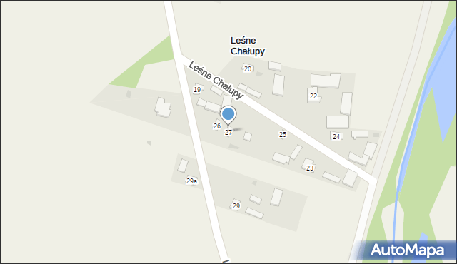 Leśne Chałupy, Leśne Chałupy, 27, mapa Leśne Chałupy