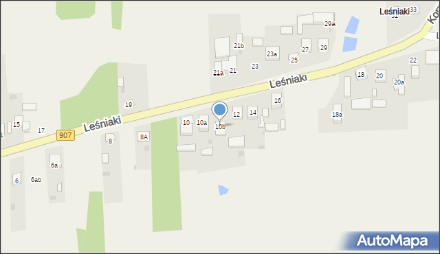 Leśniaki, Leśniaki, 10b, mapa Leśniaki