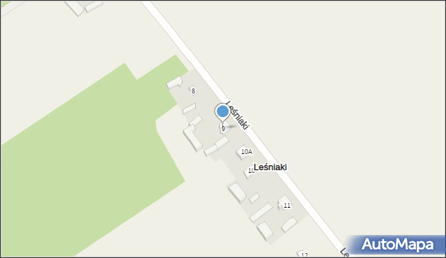 Leśniaki, Leśniaki, 9, mapa Leśniaki