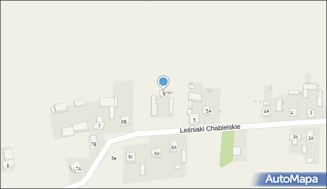 Leśniaki Chabielskie, Leśniaki Chabielskie, 6, mapa Leśniaki Chabielskie
