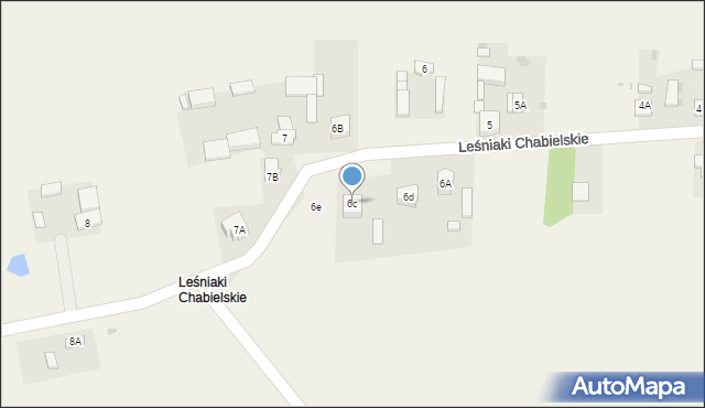 Leśniaki Chabielskie, Leśniaki Chabielskie, 6c, mapa Leśniaki Chabielskie