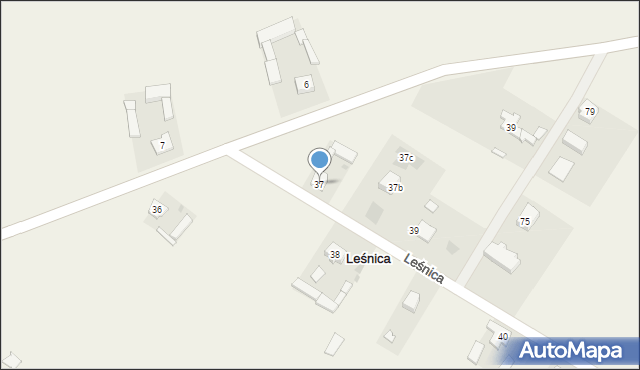 Leśnica, Leśnica, 37, mapa Leśnica