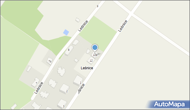 Leśnice, Leśnice, 12a, mapa Leśnice