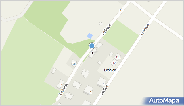 Leśnice, Leśnice, 8, mapa Leśnice