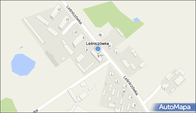 Leśniczówka, Leśniczówka, 6, mapa Leśniczówka