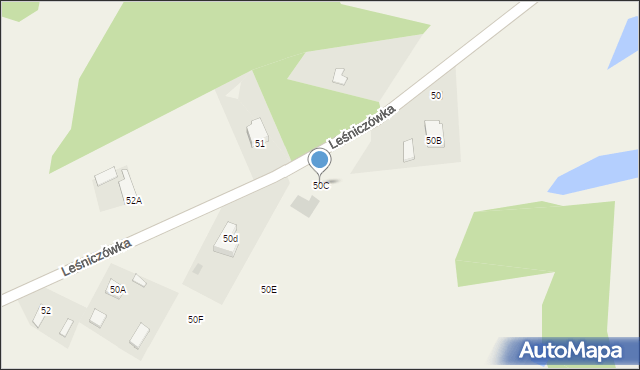 Leśniczówka, Leśniczówka, 50C, mapa Leśniczówka