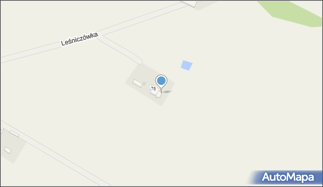 Leśniczówka, Leśniczówka, 76a, mapa Leśniczówka