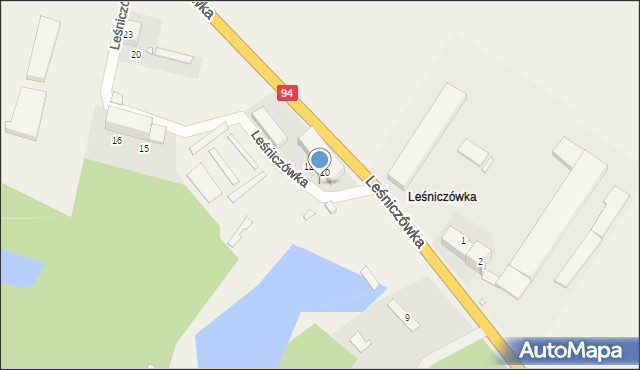 Leśniczówka, Leśniczówka, 11, mapa Leśniczówka