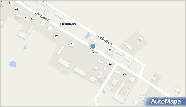 Leśniewo, Leśniewo, 15, mapa Leśniewo