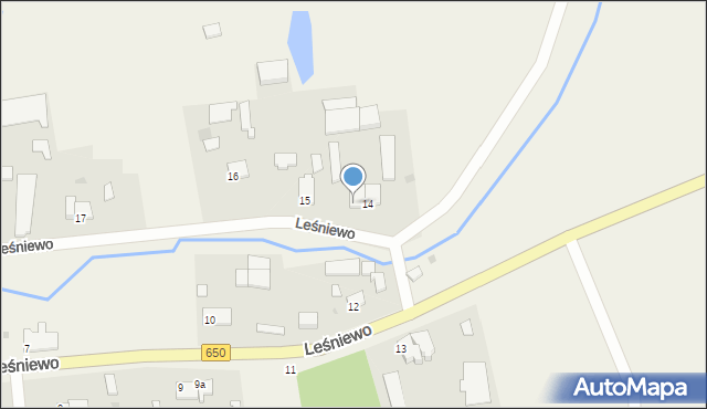 Leśniewo, Leśniewo, 14a, mapa Leśniewo