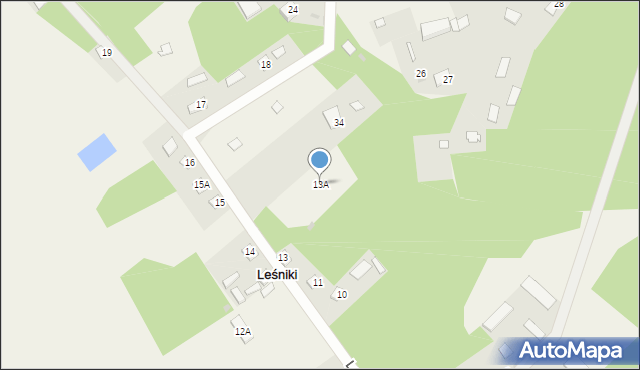 Leśniki, Leśniki, 13A, mapa Leśniki