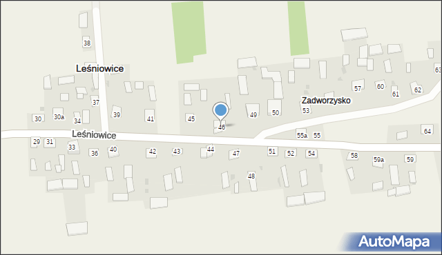 Leśniowice, Leśniowice, 46, mapa Leśniowice