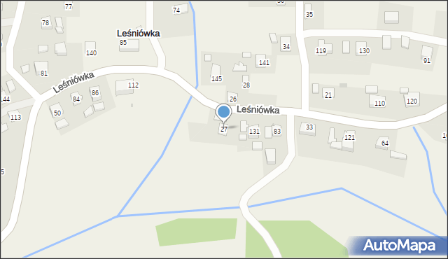 Leśniówka, Leśniówka, 27, mapa Leśniówka