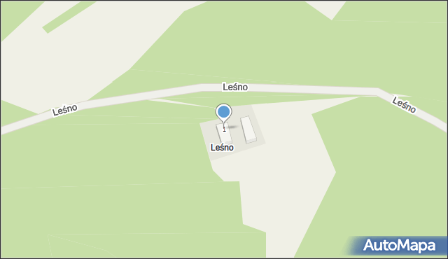 Leśno, Leśno, 1, mapa Leśno