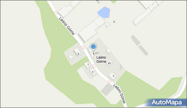 Leśno Górne, Leśno Górne, 6, mapa Leśno Górne