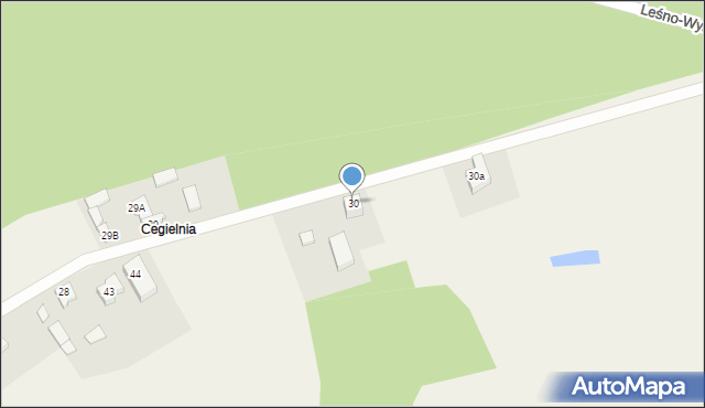 Leśno-Wybudowanie, Leśno-Wybudowanie, 30, mapa Leśno-Wybudowanie
