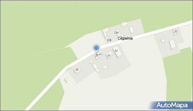 Leśno-Wybudowanie, Leśno-Wybudowanie, 28, mapa Leśno-Wybudowanie