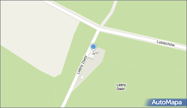 Leśny Dwór, Leśny Dwór, 1a, mapa Leśny Dwór