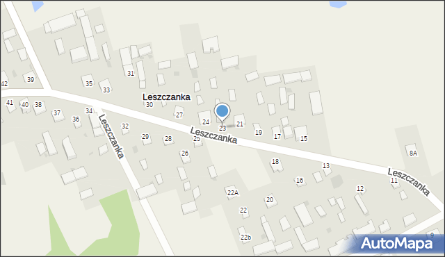 Leszczanka, Leszczanka, 23, mapa Leszczanka