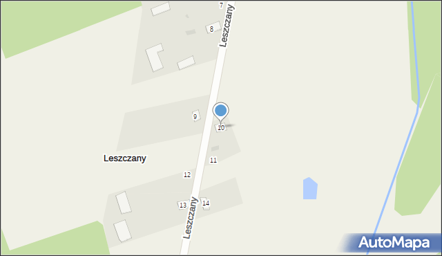 Leszczany, Leszczany, 10, mapa Leszczany