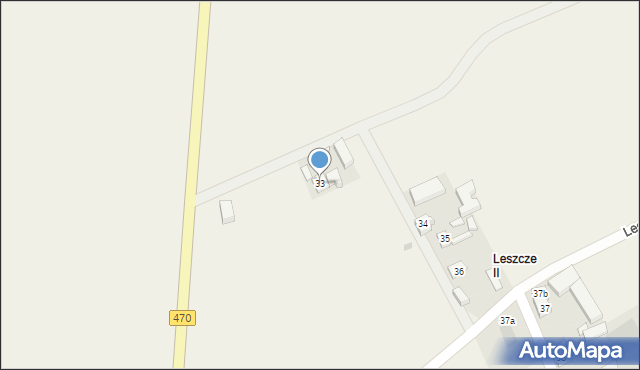 Leszcze, Leszcze, 33, mapa Leszcze