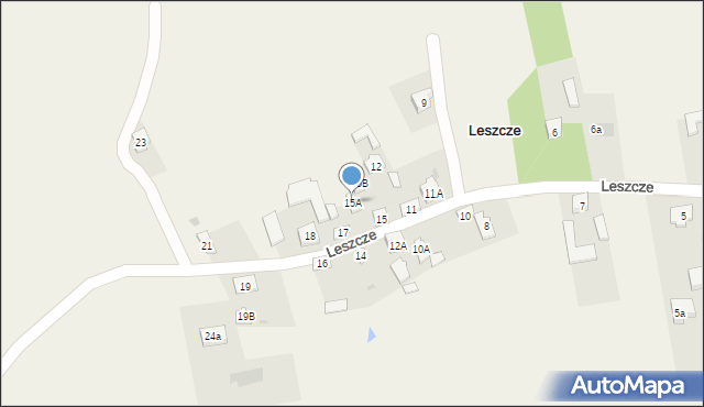 Leszcze, Leszcze, 15A, mapa Leszcze