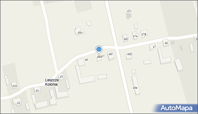 Leszcze, Leszcze, 46A, mapa Leszcze