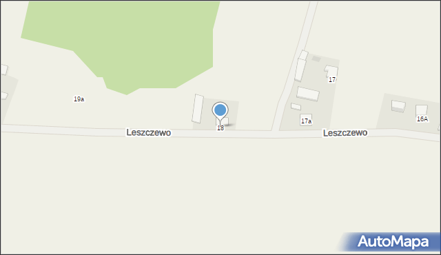 Leszczewo, Leszczewo, 18, mapa Leszczewo