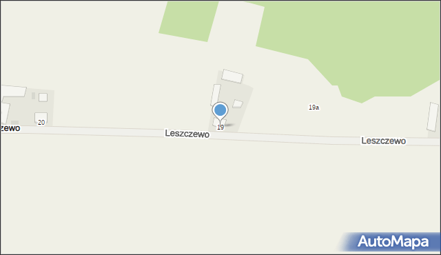 Leszczewo, Leszczewo, 19, mapa Leszczewo