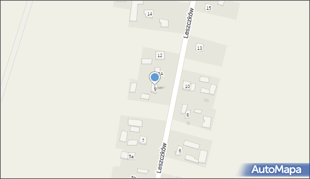 Leszczków, Leszczków, 9, mapa Leszczków