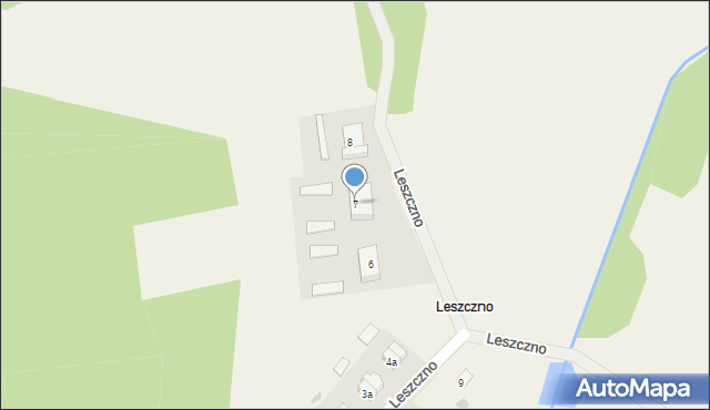 Leszczno, Leszczno, 7, mapa Leszczno