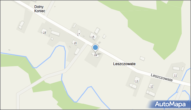 Leszczowate, Leszczowate, 14, mapa Leszczowate