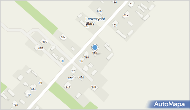 Leszczydół Stary, Leszczydół Stary, 65a, mapa Leszczydół Stary