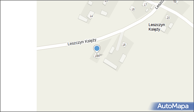 Leszczyn Księży, Leszczyn Księży, 18A, mapa Leszczyn Księży