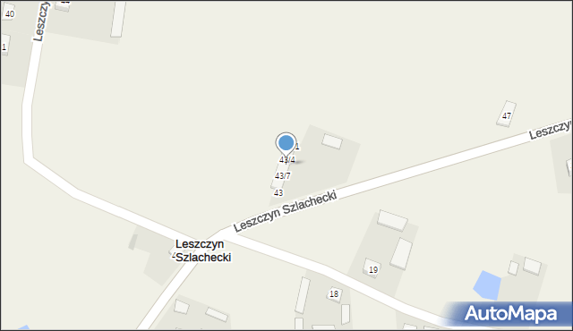 Leszczyn Szlachecki, Leszczyn Szlachecki, 43/5, mapa Leszczyn Szlachecki