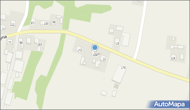 Leszczyna, Leszczyna, 124, mapa Leszczyna