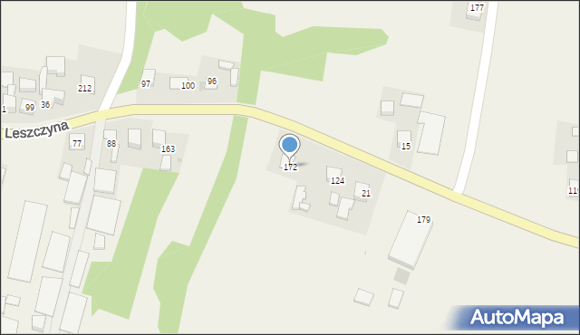 Leszczyna, Leszczyna, 172, mapa Leszczyna