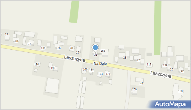 Leszczyna, Leszczyna, 24, mapa Leszczyna