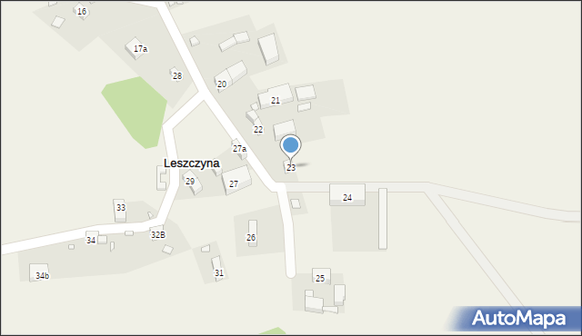 Leszczyna, Leszczyna, 23, mapa Leszczyna