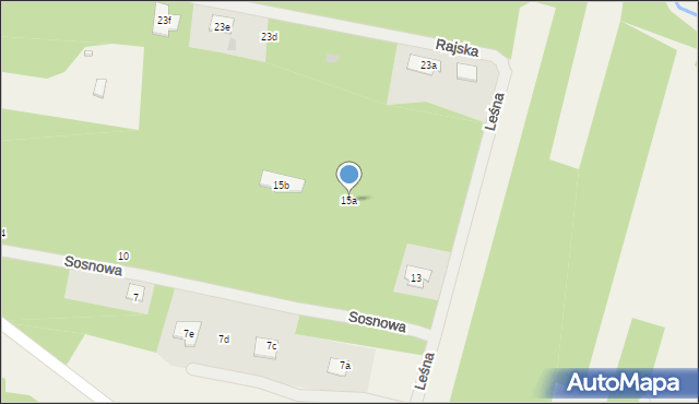 Leszczyny, Leśna, 15a, mapa Leszczyny