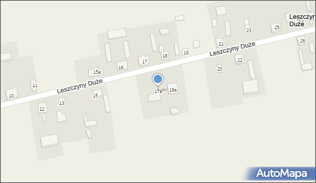Leszczyny Duże, Leszczyny Duże, 17a, mapa Leszczyny Duże