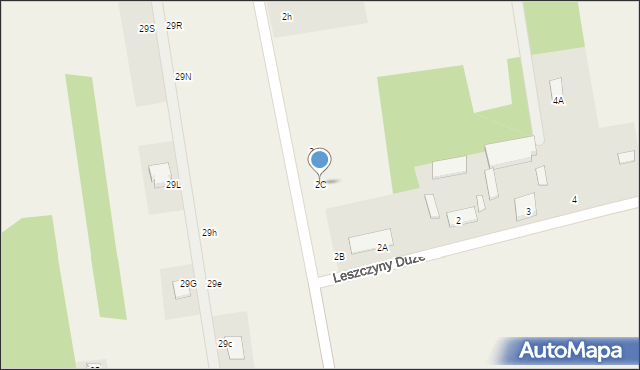 Leszczyny Duże, Leszczyny Duże, 2C, mapa Leszczyny Duże