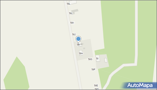 Leszczyny Duże, Leszczyny Duże, 58I, mapa Leszczyny Duże
