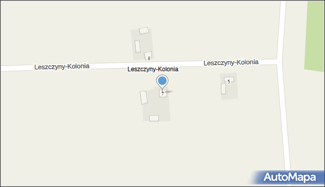 Leszczyny-Kolonia, Leszczyny-Kolonia, 7, mapa Leszczyny-Kolonia